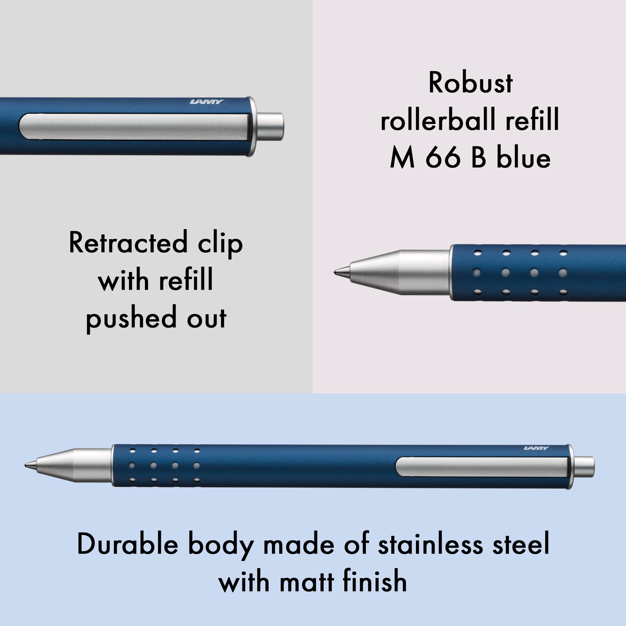 1226055 Lamy Swift Model 334 Rollerball Pen Point, Imperial Blue - Image 3