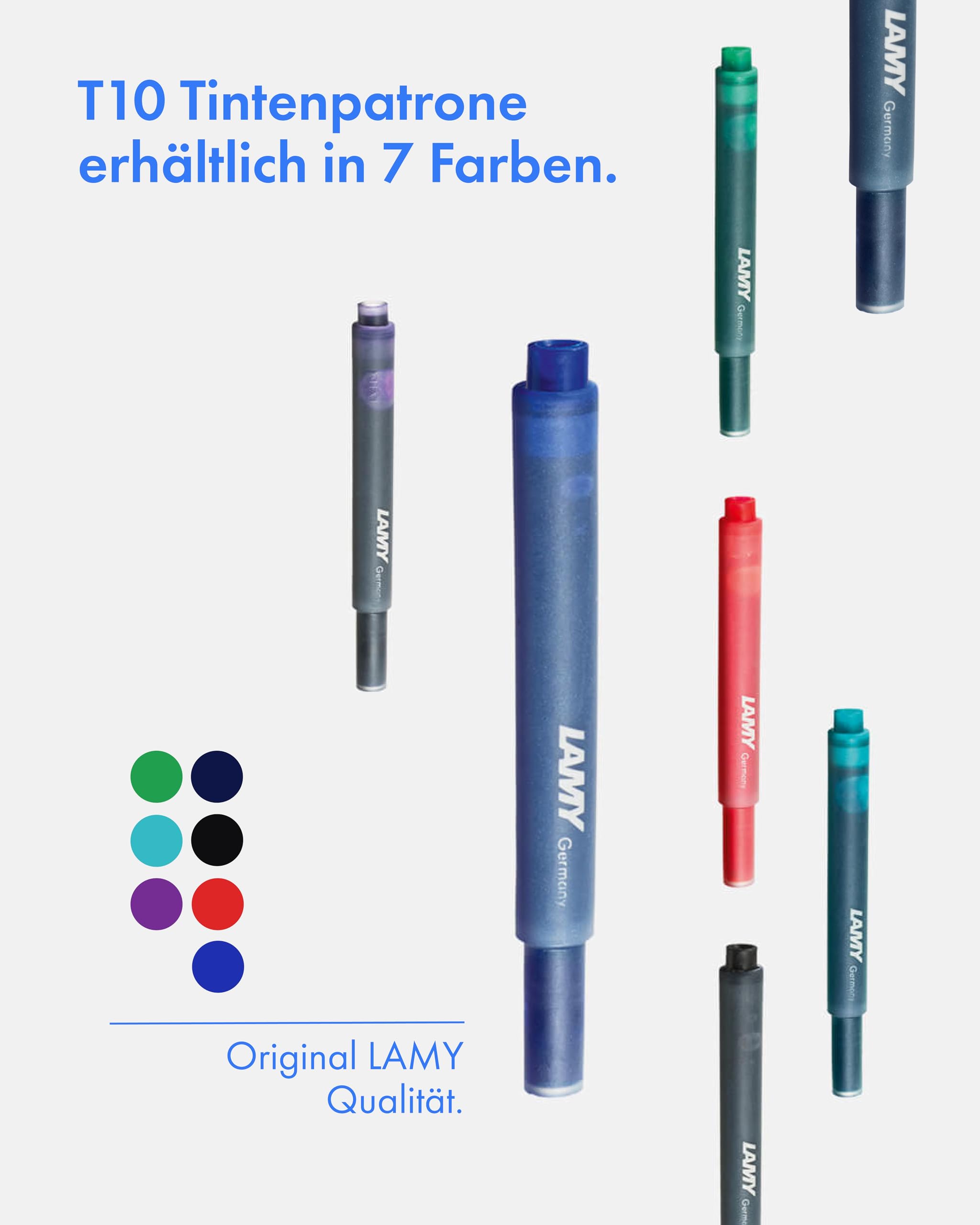 Lamy 1220536 T 10 Ink Cartridges – Blue (Pack of 10) - Image 7