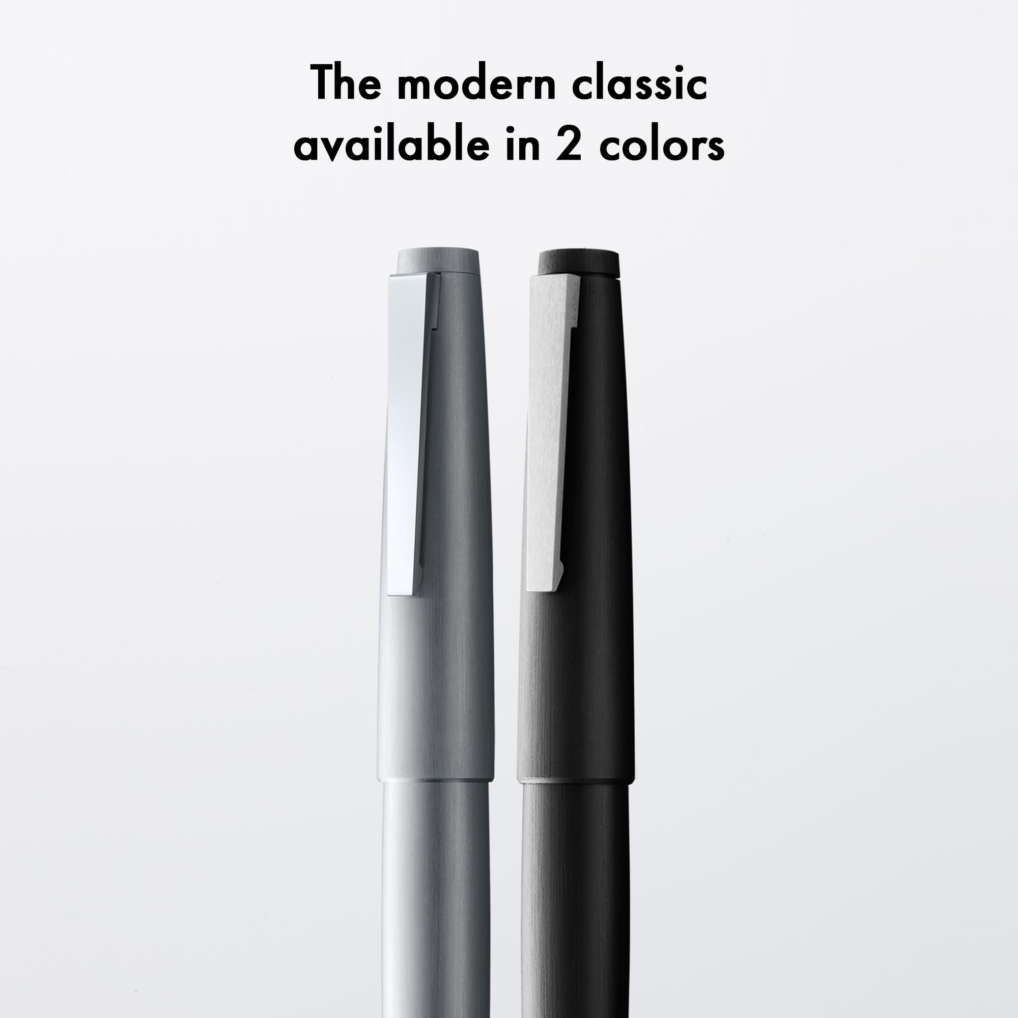 Lamy 2000 black - elegant Fountain Pen in robust fibreglass barrel - 14 ct. gold nib, partially platinum-plated - nib size B - Image 6