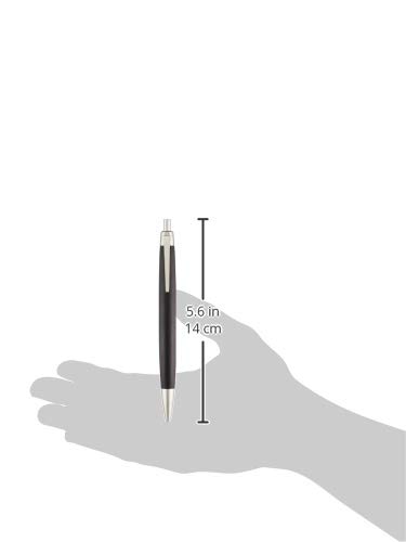Lamy 2000 blackwood - elegant ballpoint pen with grenadilla wood casing and palladium finish - perfectly balanced - incl. giant refill M 16 in line width M in black - Image 3