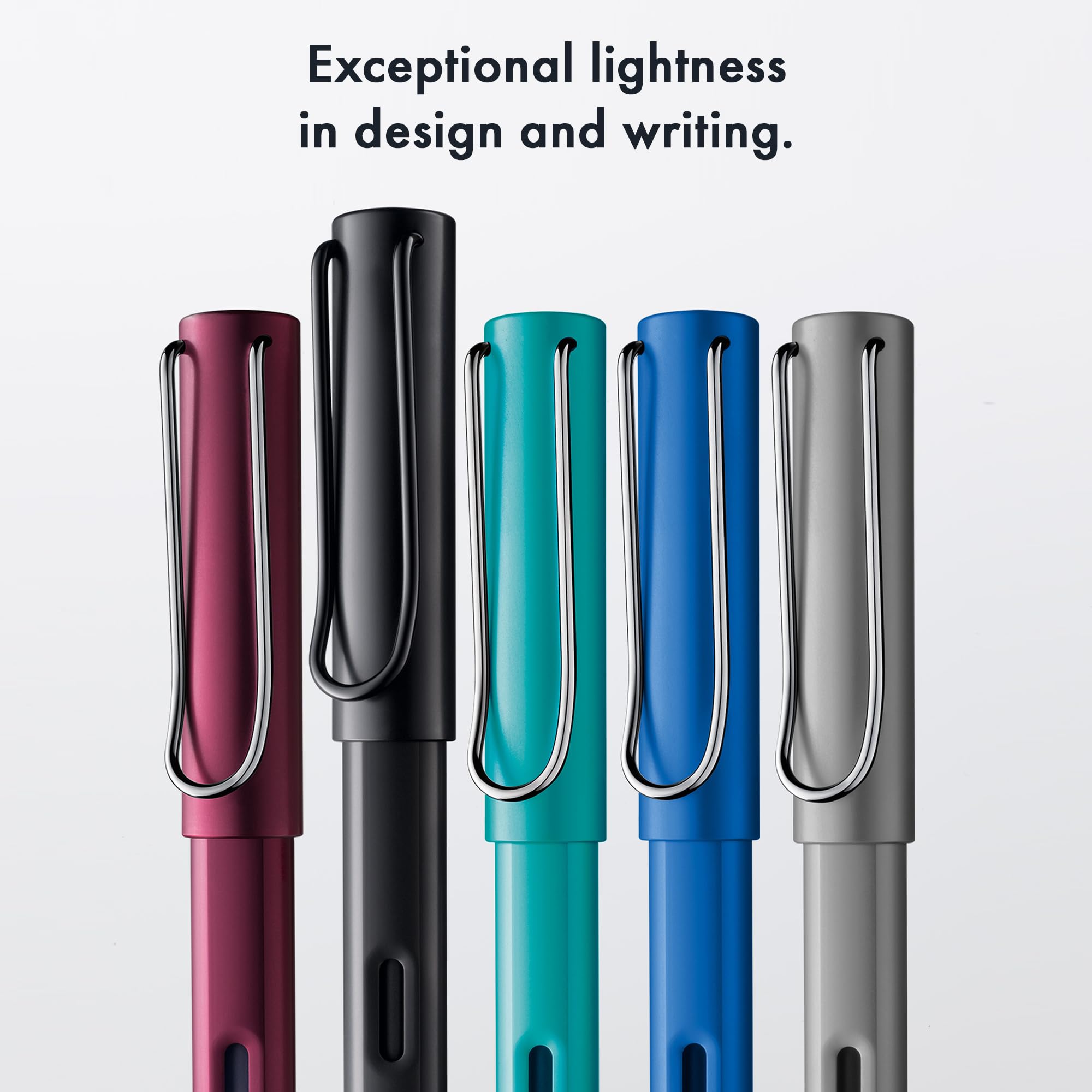 LAMY AL-star black purple - Fountain Pen with ergonomic grip & polished steel nib in size M - lightweight aluminum body - including LAMY T 10 blue cartridge - Right-Handed - Image 7