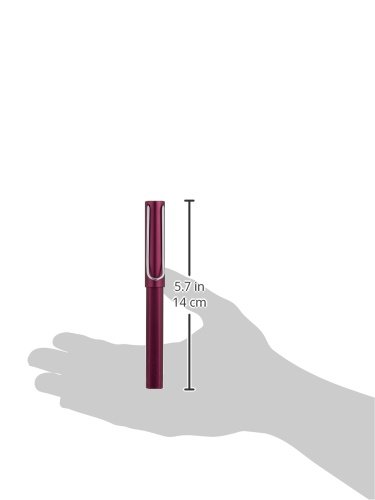Lamy AL-star black purple - Rollerball Pen pen with transparent, ergonomic grip & line width M - lightweight aluminum body - including rollerball refill M 63 in black - Image 3