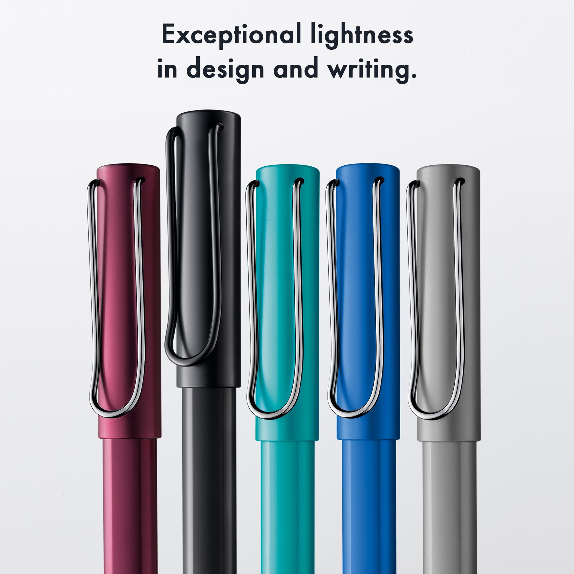 Lamy AL-star black purple - Rollerball Pen pen with transparent, ergonomic grip & line width M - lightweight aluminum body - including rollerball refill M 63 in black - Image 7