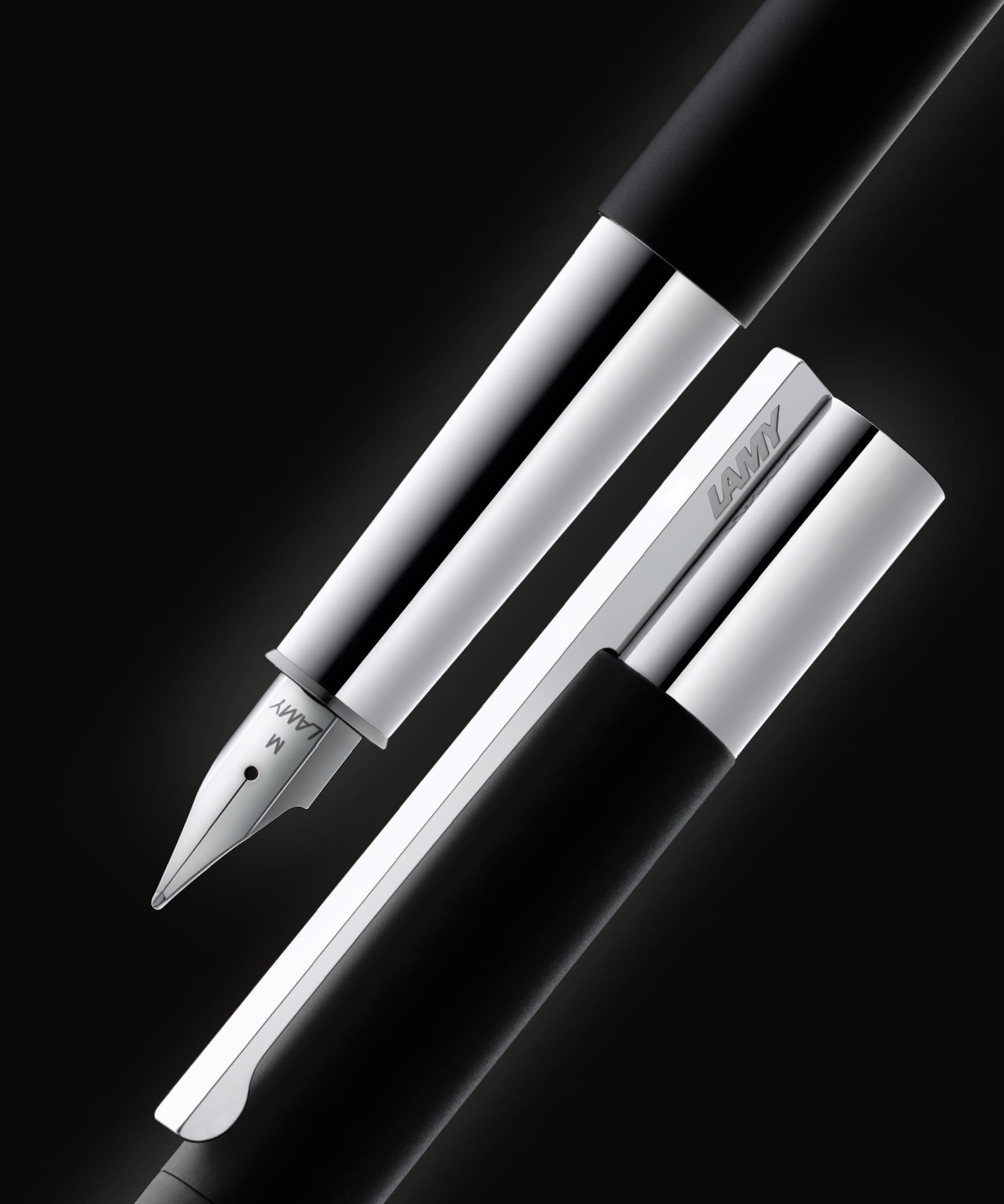 LAMY L80-M Fountain Pen Nib M (Medium Point), Scara, Matte Black, Dual Use Type - Image 4
