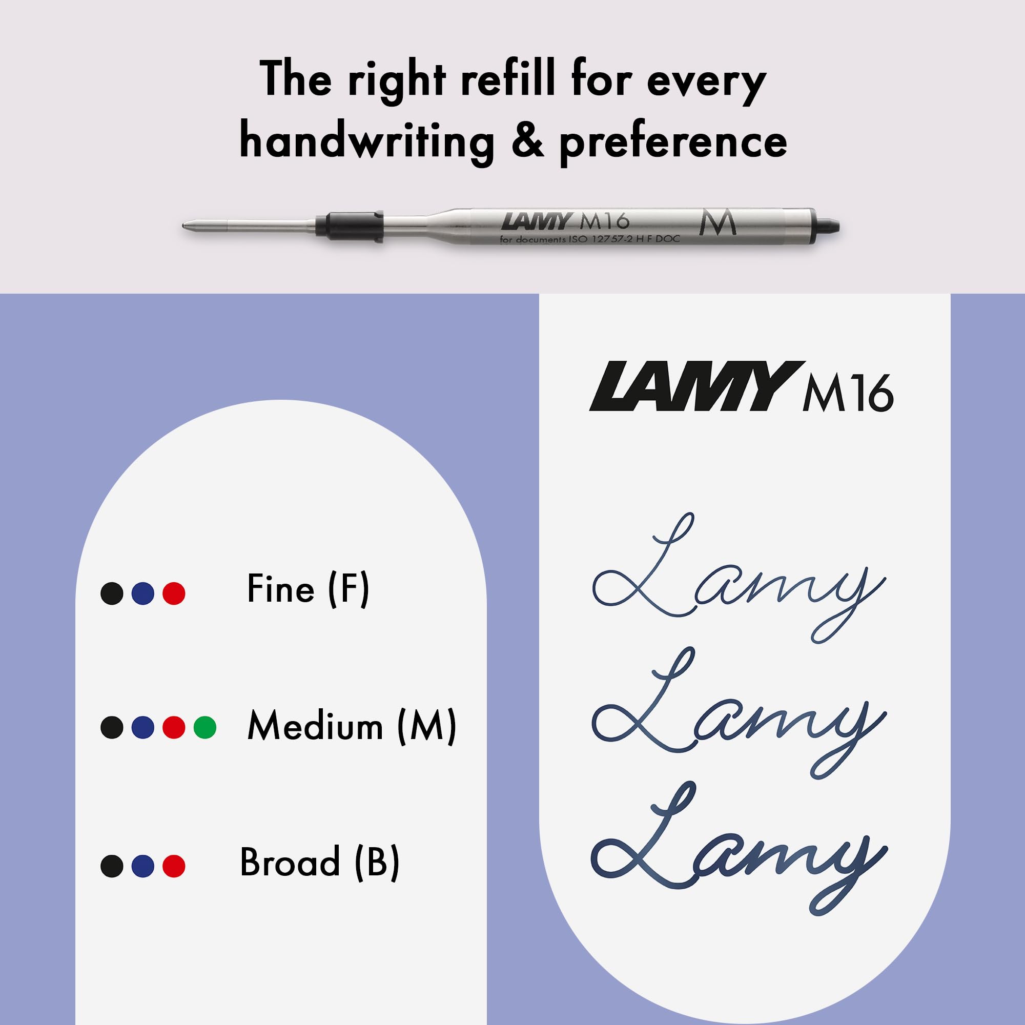 Lamy logo matt black - Ballpoint Pen in an elegant & robust stainless steel case - line width M - including large capacity refill M 16 in black - Image 4